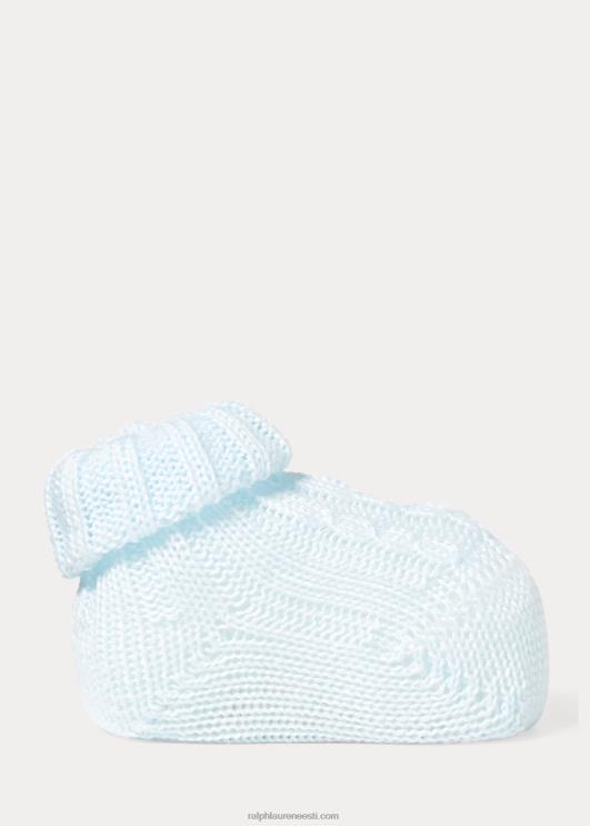 Ralph Lauren beebi kaabliga kootud puuvillased papud PR0V8043 sinine