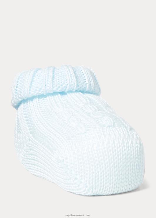 Ralph Lauren beebi kaabliga kootud puuvillased papud PR0V8043 sinine