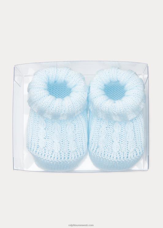 Ralph Lauren beebi kaabliga kootud puuvillased papud PR0V8043 sinine