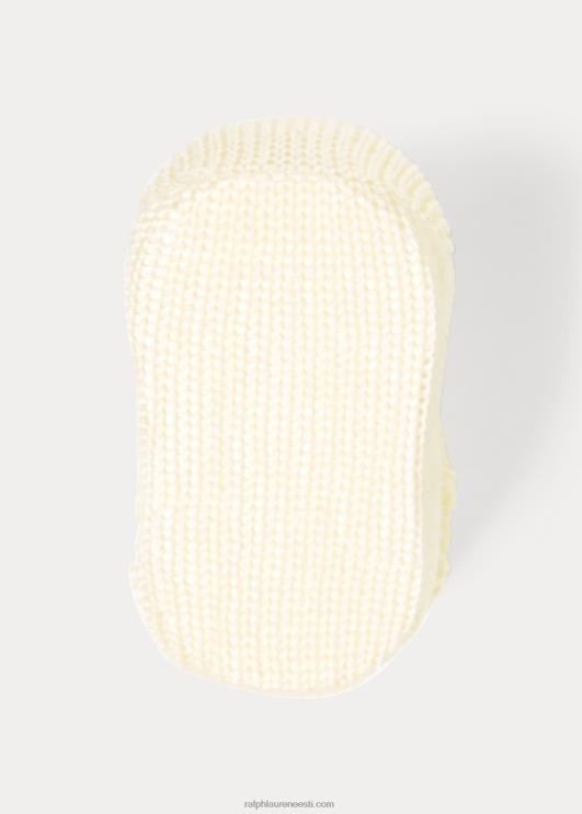 Ralph Lauren beebi kaabliga kootud puuvillased papud PR0V8044 pehme kollane