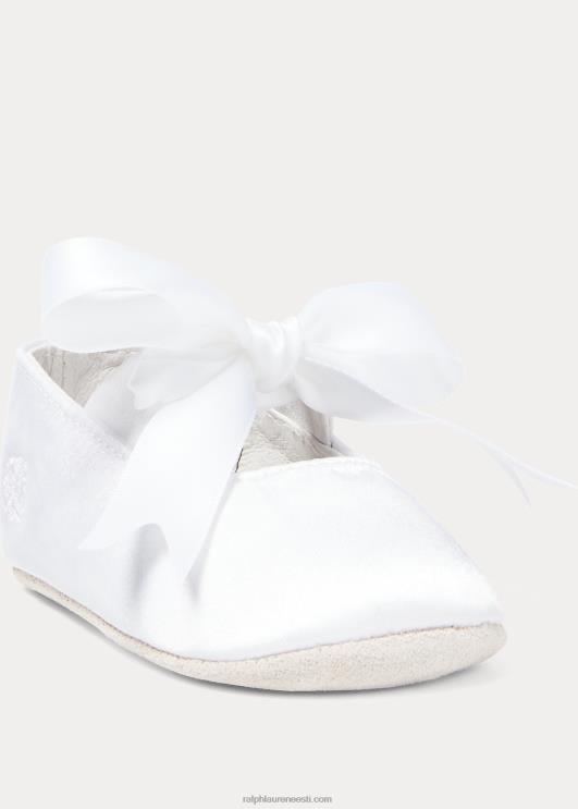 Ralph Lauren beebi briley satiin mary jane suss PR0V8134 valge satiin