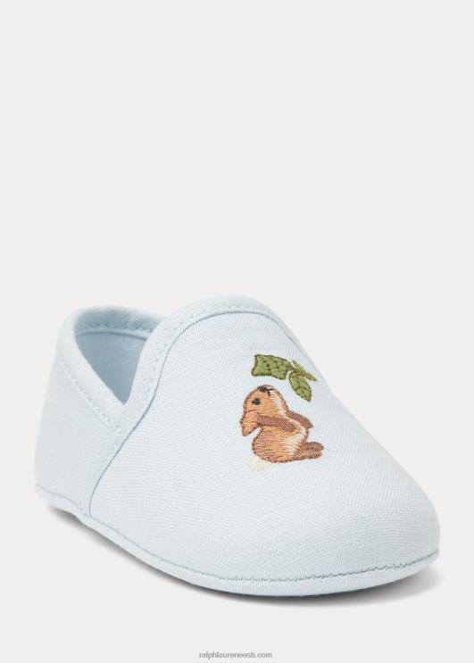 Ralph Lauren beebi tuhkjänku puuvillane suss PR0V8129 sinine