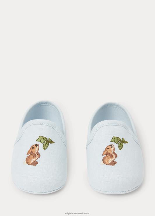 Ralph Lauren beebi tuhkjänku puuvillane suss PR0V8129 sinine