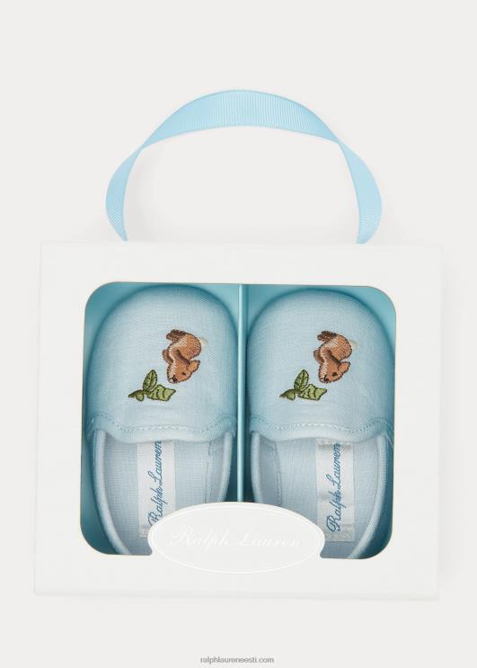 Ralph Lauren beebi tuhkjänku puuvillane suss PR0V8129 sinine