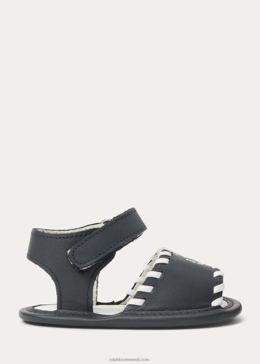 Ralph Lauren beebi merenahast sandaalid PR0V8127 mereväe nahk