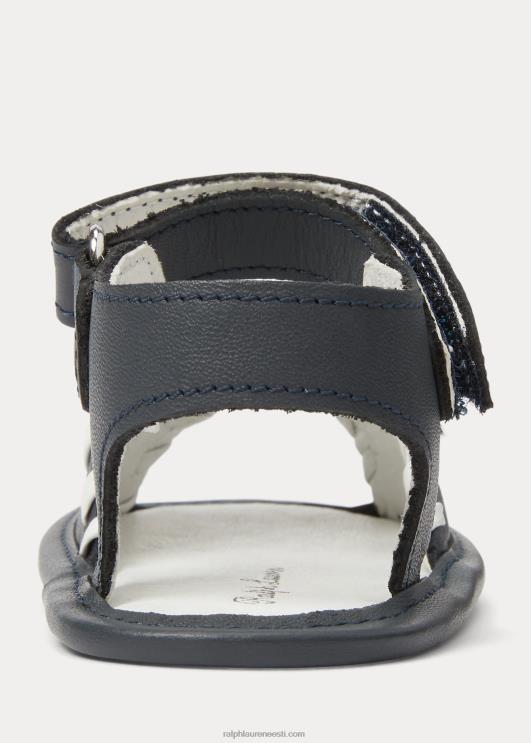 Ralph Lauren beebi merenahast sandaalid PR0V8127 mereväe nahk