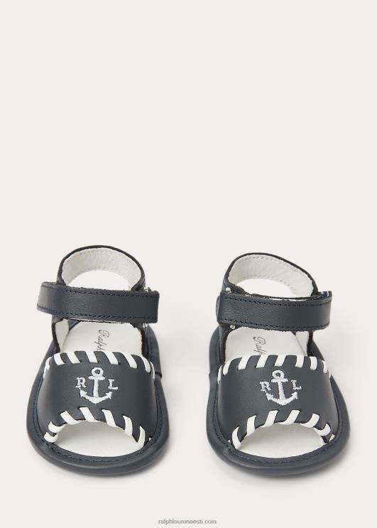 Ralph Lauren beebi merenahast sandaalid PR0V8127 mereväe nahk