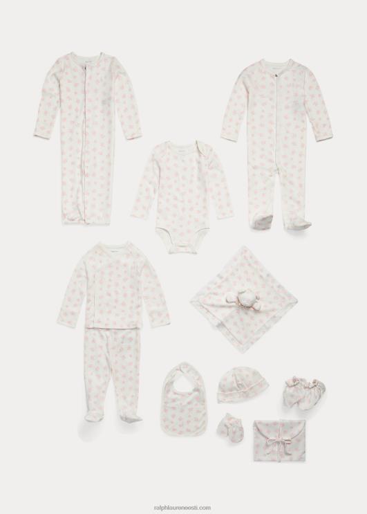 Ralph Lauren beebi karu mustriga orgaanilisest puuvillast body PR0V8166 roosa multi