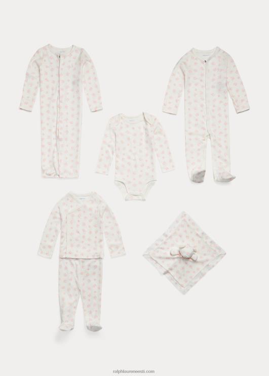 Ralph Lauren beebi karu mustriga orgaanilisest puuvillast body PR0V8166 roosa multi