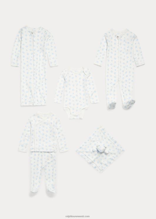 Ralph Lauren beebi karu mustriga puuvillane interlock body PR0V8158 sinine multi