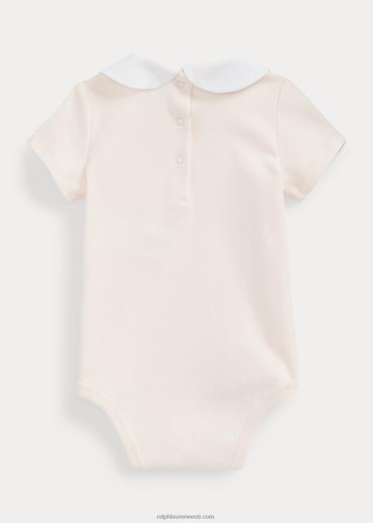 Ralph Lauren beebi lilletikandiga puuvillane body PR0V7703 õrn roosa