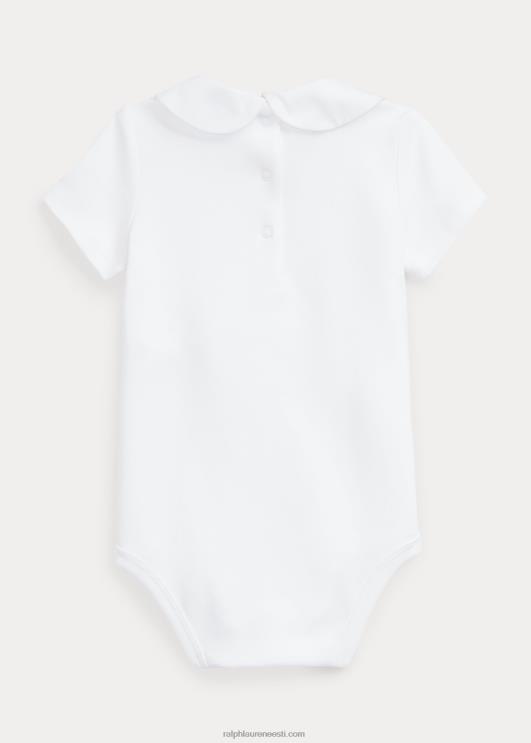 Ralph Lauren beebi meretikandiga puuvillast body PR0V7704 valge purjekas
