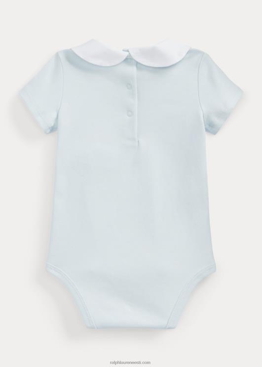 Ralph Lauren beebi mesilaste tikitud puuvillane body PR0V7705 berüll sinine