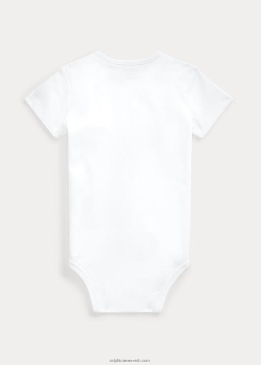 Ralph Lauren beebi puuvillane interlock body PR0V10012 valge