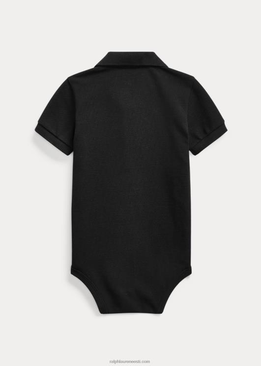 Ralph Lauren beebi puuvillase võrguga polo-body PR0V10009 must