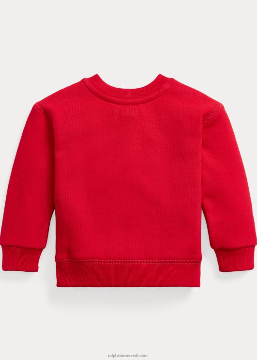 Ralph Lauren beebi fliisist kaelusega dressipluus PR0V7974 Rl 2000 punane