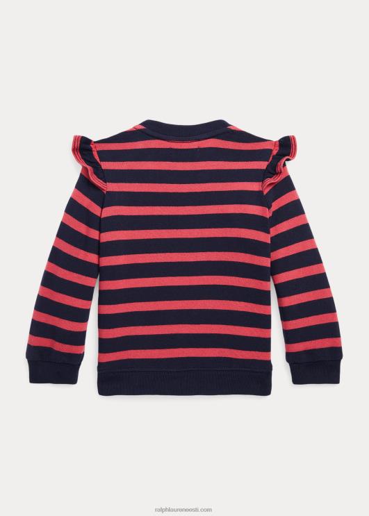 Ralph Lauren beebi triibuline volangidega spa frotee dressipluus PR0V8304 tšillipipar multi