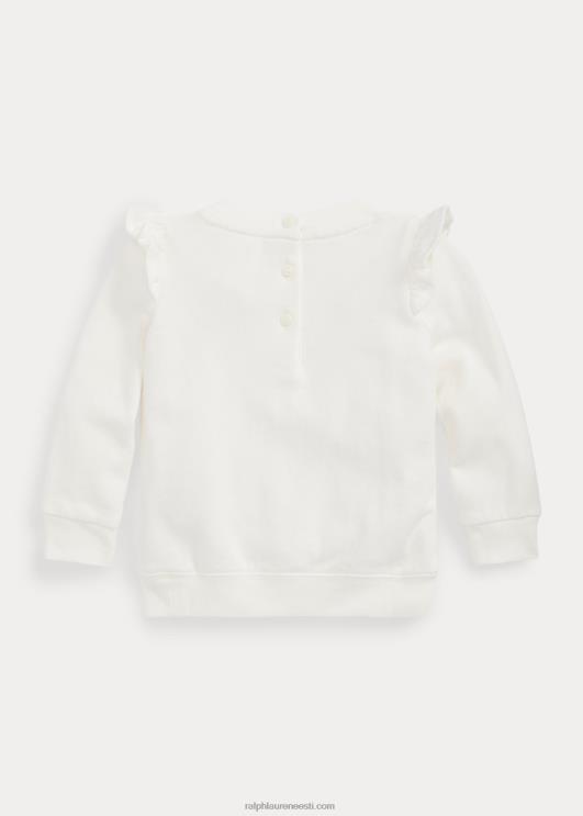 Ralph Lauren beebi volangidega spaafrotee dressipluus PR0V8301 tekipesu valge