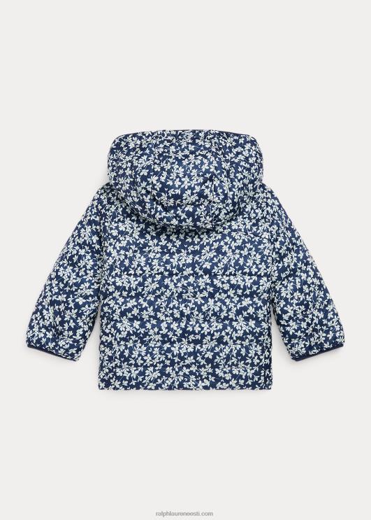 Ralph Lauren beebi lilleline ümberpööratav vetthülgav jope PR0V8015 lille-taimne piim