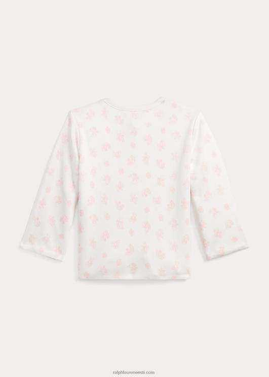 Ralph Lauren beebi ümberpööratav orgaaniline interlock jope PR0V8331 õrn roosa