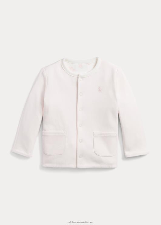 Ralph Lauren beebi ümberpööratav orgaaniline interlock jope PR0V8331 õrn roosa