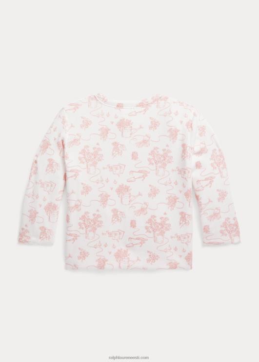Ralph Lauren beebi ümberpööratav puuvillane interlock jope PR0V8014 roosa hõlmik/aiakäimla