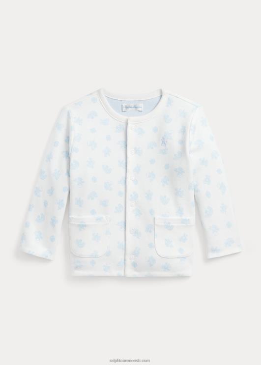 Ralph Lauren beebi ümberpööratav puuvillane interlock jope PR0V8332 berüll sinine