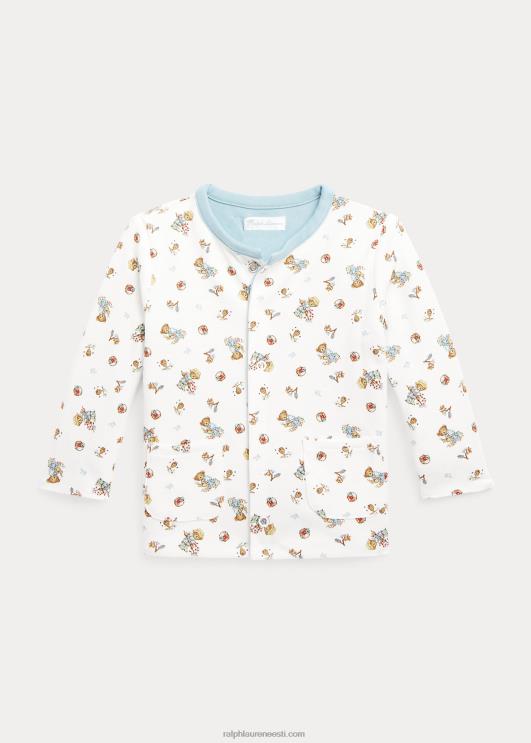 Ralph Lauren beebi polo bear ümberpööratav puuvillane jope PR0V8013 poissaiakaru/sinine noot