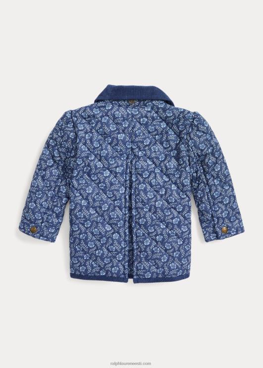 Ralph Lauren beebi tepitud veekindel lauda jope PR0V8329 delfiin lilleline