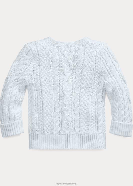 Ralph Lauren beebi araani kootud puuvillane kardigan PR0V8325
