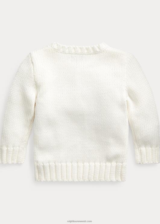 Ralph Lauren beebi ikooniline lipuga kampsun PR0V7985 nevis