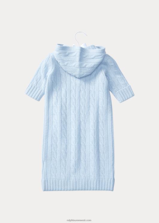 Ralph Lauren beebi kaabliga kootud kašmiirpukk PR0V7754 pärl sinine