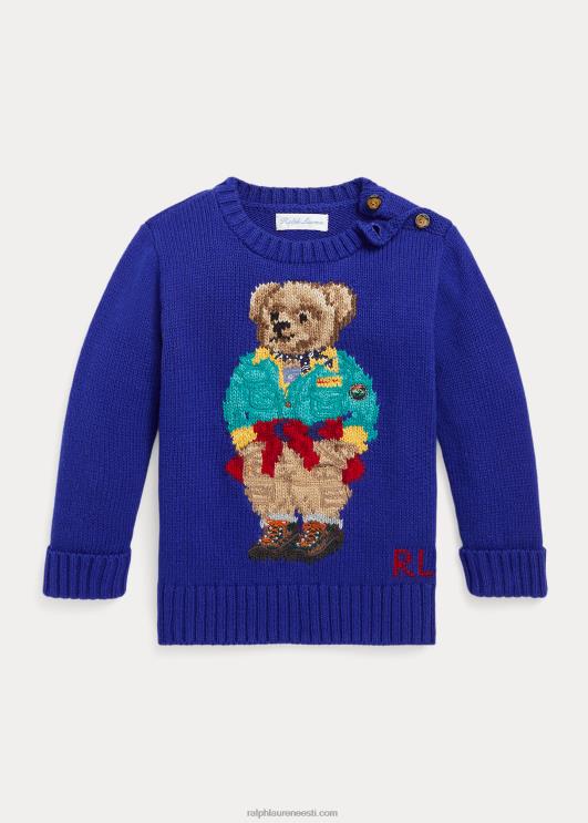 Ralph Lauren beebi polo bear crewneck kampsun PR0V8319 linna kuninglik