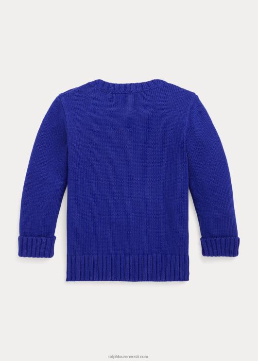 Ralph Lauren beebi polo bear crewneck kampsun PR0V8319 linna kuninglik