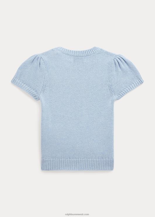 Ralph Lauren beebi polo bear puuvillane lühikeste varrukatega kampsun PR0V7991 kinnisvara sinine