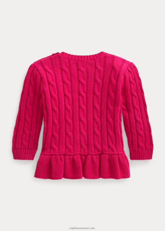 Ralph Lauren beebi puuvillane peplum kampsun PR0V8313