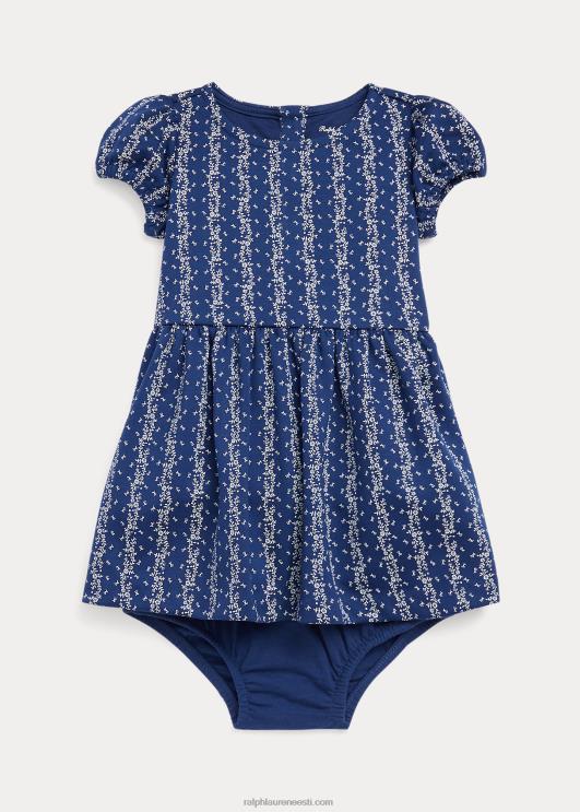 Ralph Lauren beebi lilleline ponte kleit & bloomer PR0V8233 Julia lilleline triip