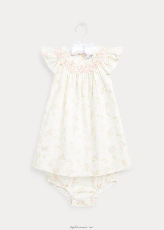 Ralph Lauren beebi lilleline smocked kleit & bloomer PR0V7866 unusta mind mitte lilleline