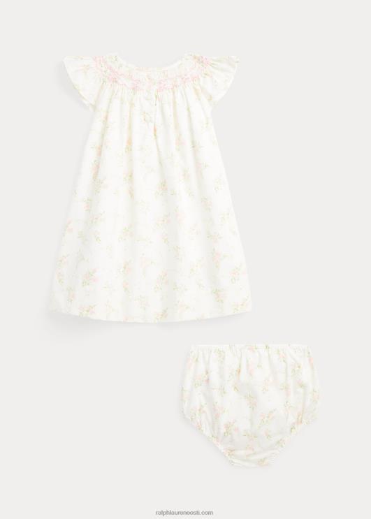 Ralph Lauren beebi lilleline smocked kleit & bloomer PR0V7866 unusta mind mitte lilleline