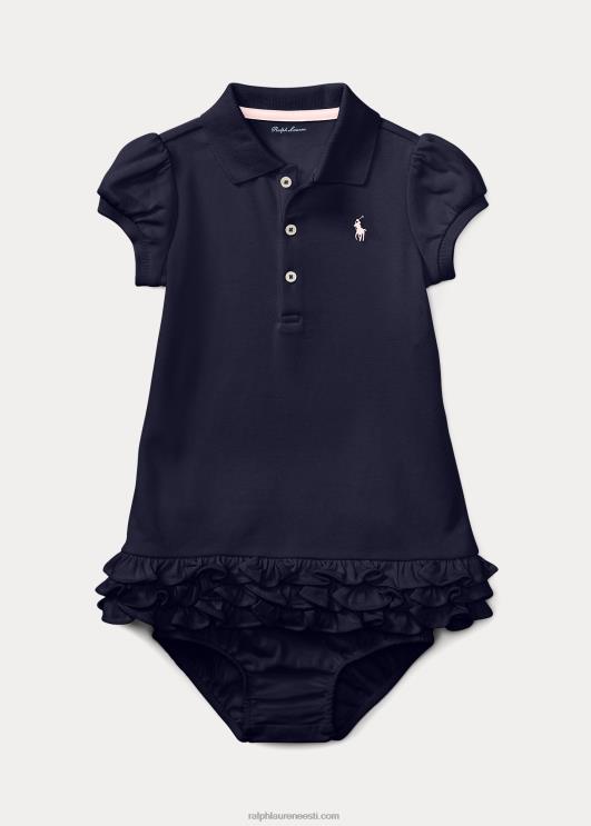 Ralph Lauren beebi volangidega polokleit & bloomer PR0V7842 rafineeritud merevägi