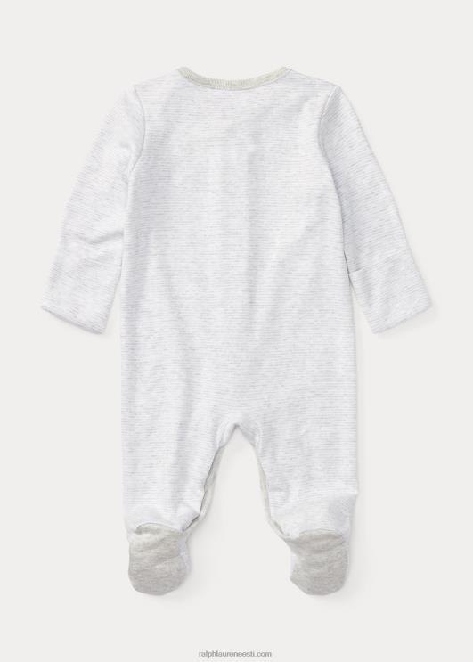 Ralph Lauren beebi karu puuvillase jalaga kombinesoon PR0V10015 hall kanarbik multi