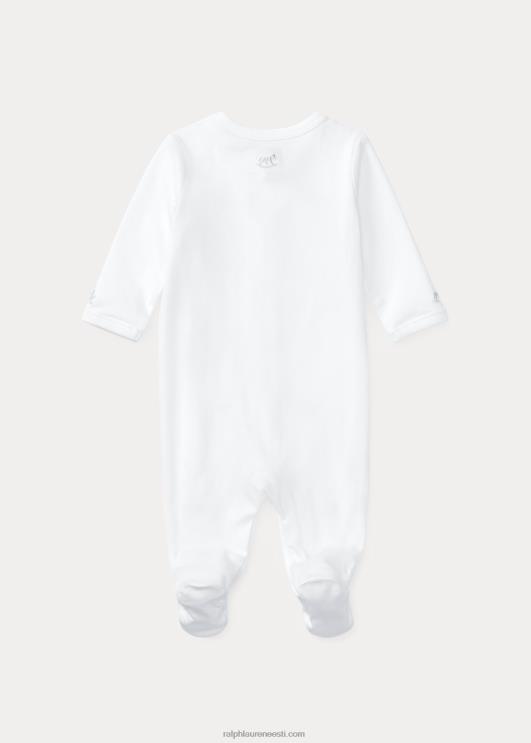 Ralph Lauren beebi kiikhobune puuvillase jalaga kombinesoon PR0V8174