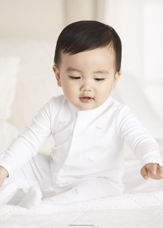 Ralph Lauren beebi kiikhobune puuvillase jalaga kombinesoon PR0V8174