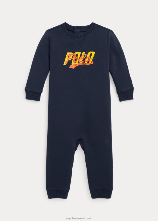 Ralph Lauren beebi logo fliisist kombinesoon PR0V8172 kruiisilaevastik