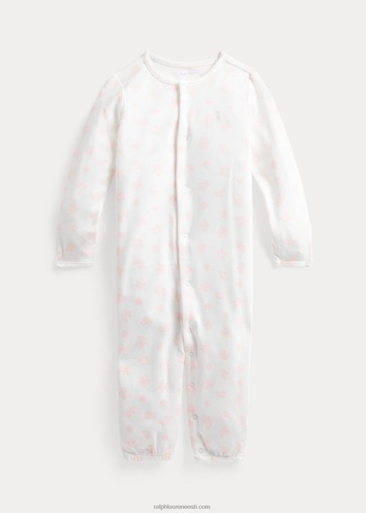 Ralph Lauren beebi orgaanilisest puuvillast kabriolett kombinesoon PR0V8176 roosa multi