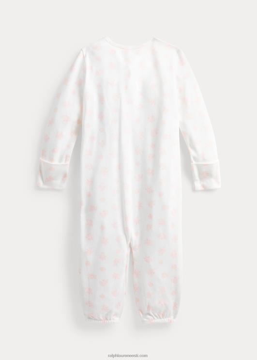Ralph Lauren beebi orgaanilisest puuvillast kabriolett kombinesoon PR0V8176 roosa multi