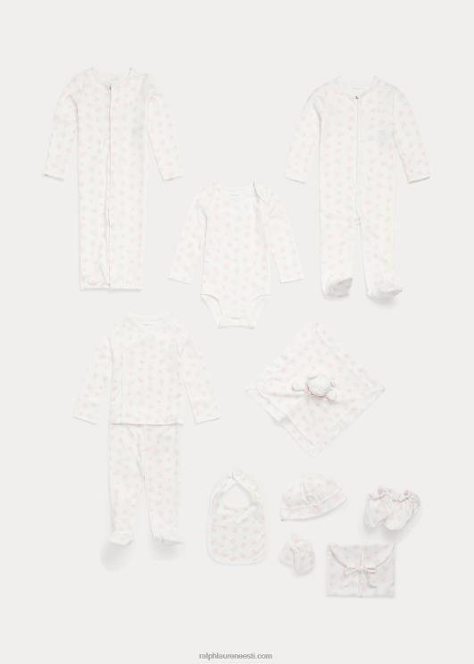 Ralph Lauren beebi orgaanilisest puuvillast kabriolett kombinesoon PR0V8176 roosa multi