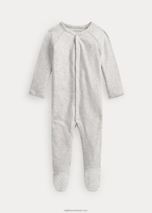 Ralph Lauren beebi puuvillane interlock jalaga kombinesoon PR0V10013 kvartskanarbik