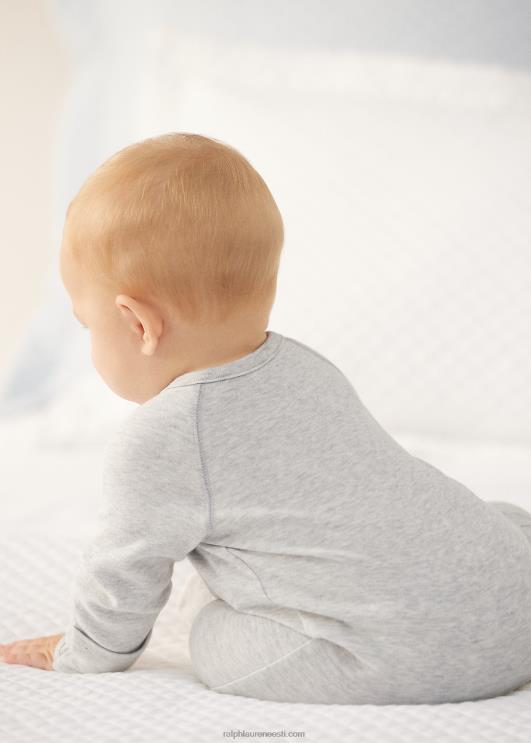 Ralph Lauren beebi puuvillane interlock jalaga kombinesoon PR0V10013 kvartskanarbik