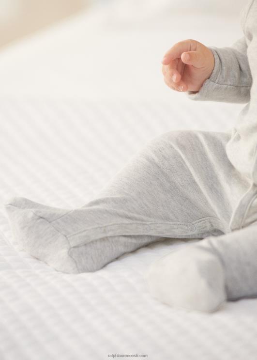 Ralph Lauren beebi puuvillane interlock jalaga kombinesoon PR0V10013 kvartskanarbik